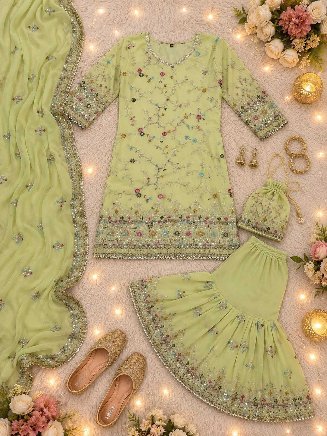 Faux Georgette Kurti