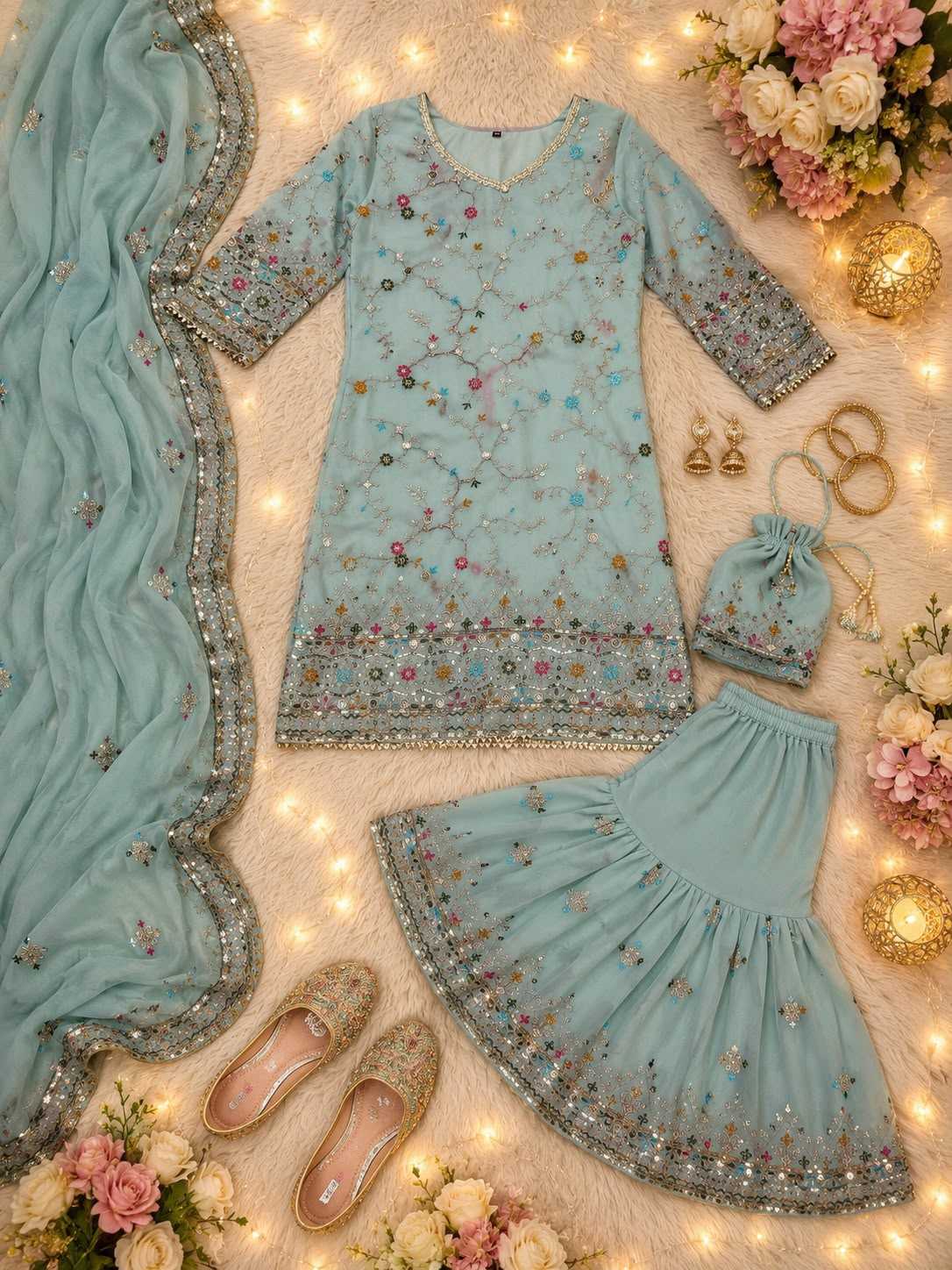 Faux Georgette Kurti