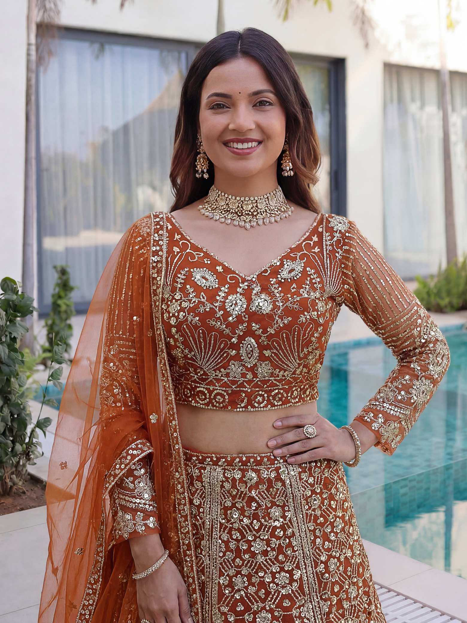 Butterfly Net Fancy Lehenga