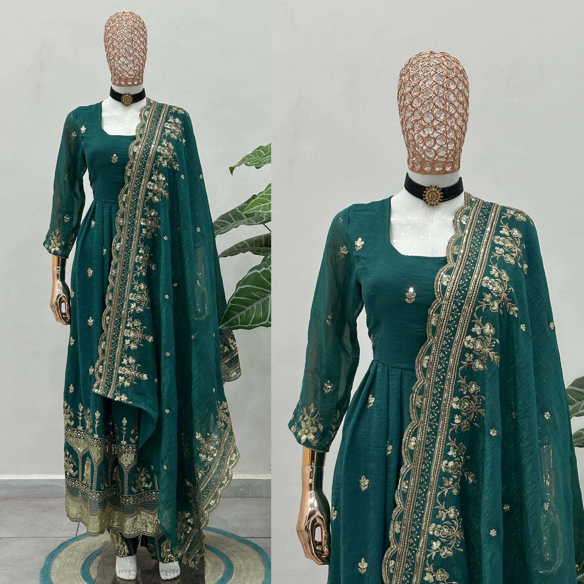 Embroidery Gown