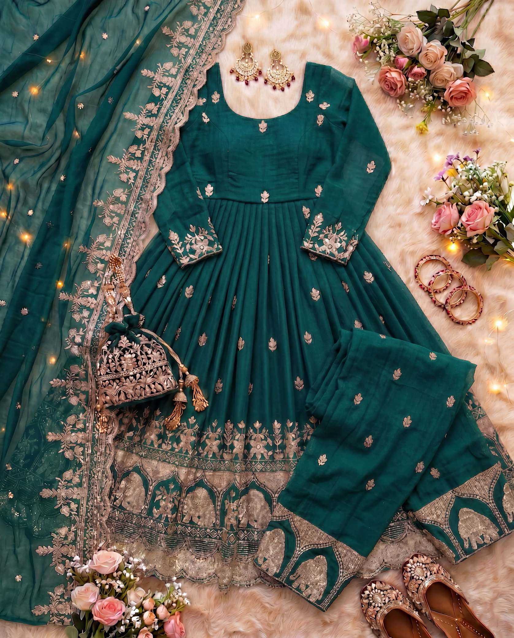 Embroidery Gown