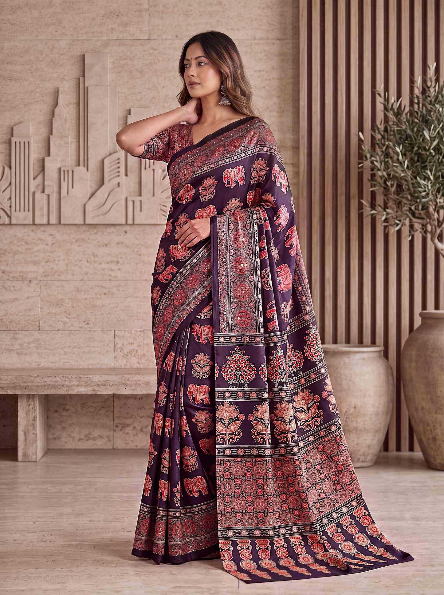Printed Silk Saree