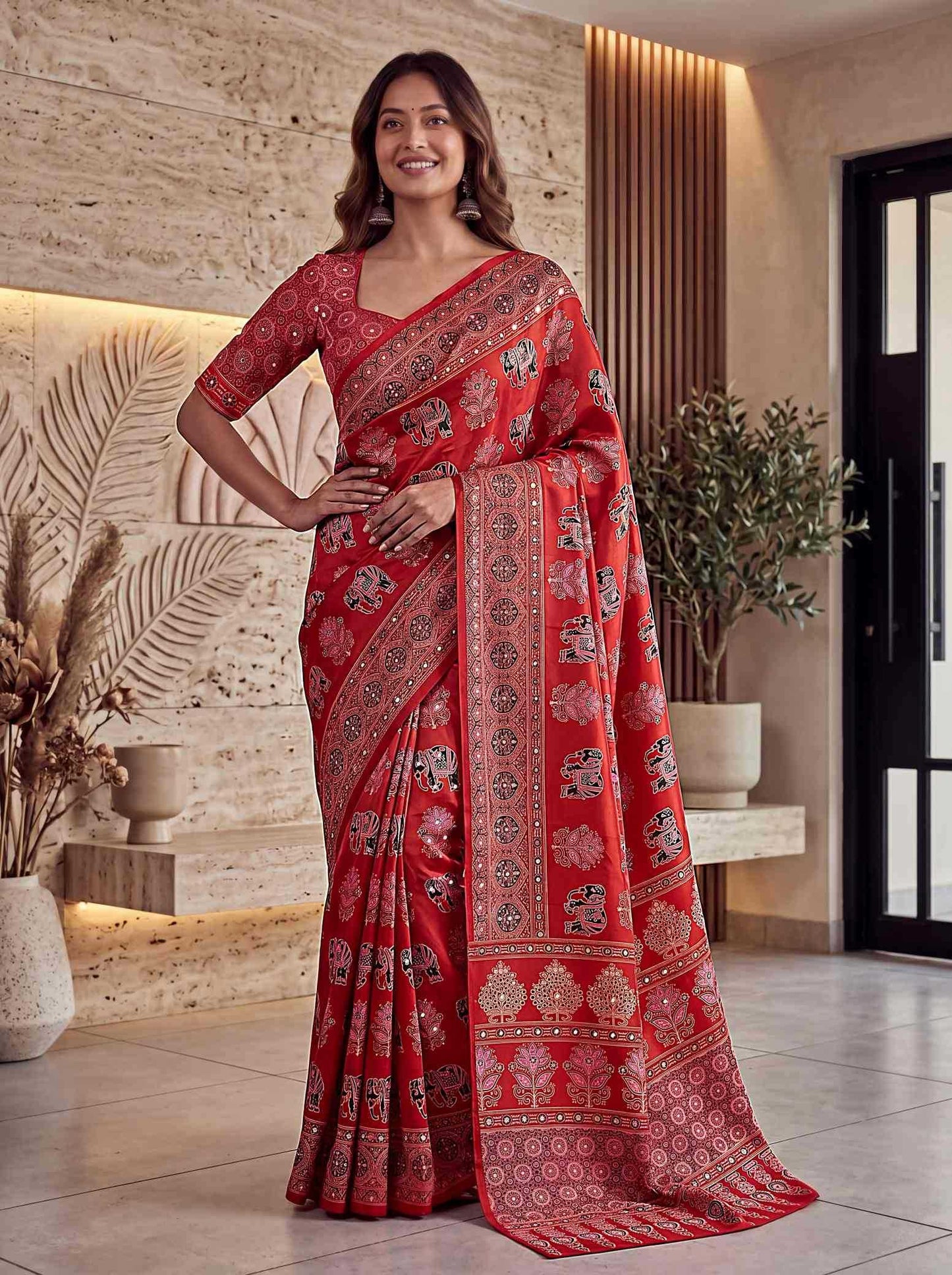 Printed Silk Saree