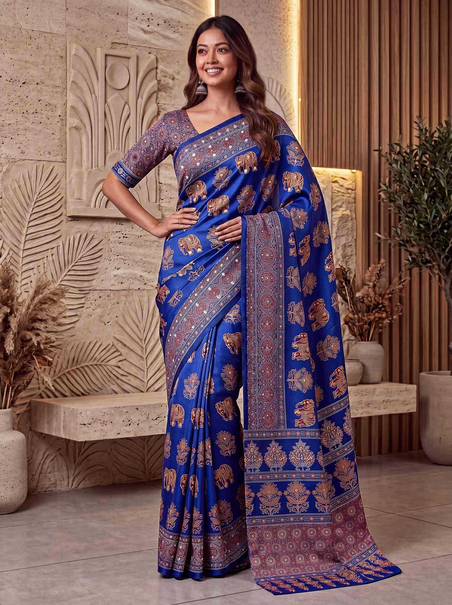 Printed Silk Saree