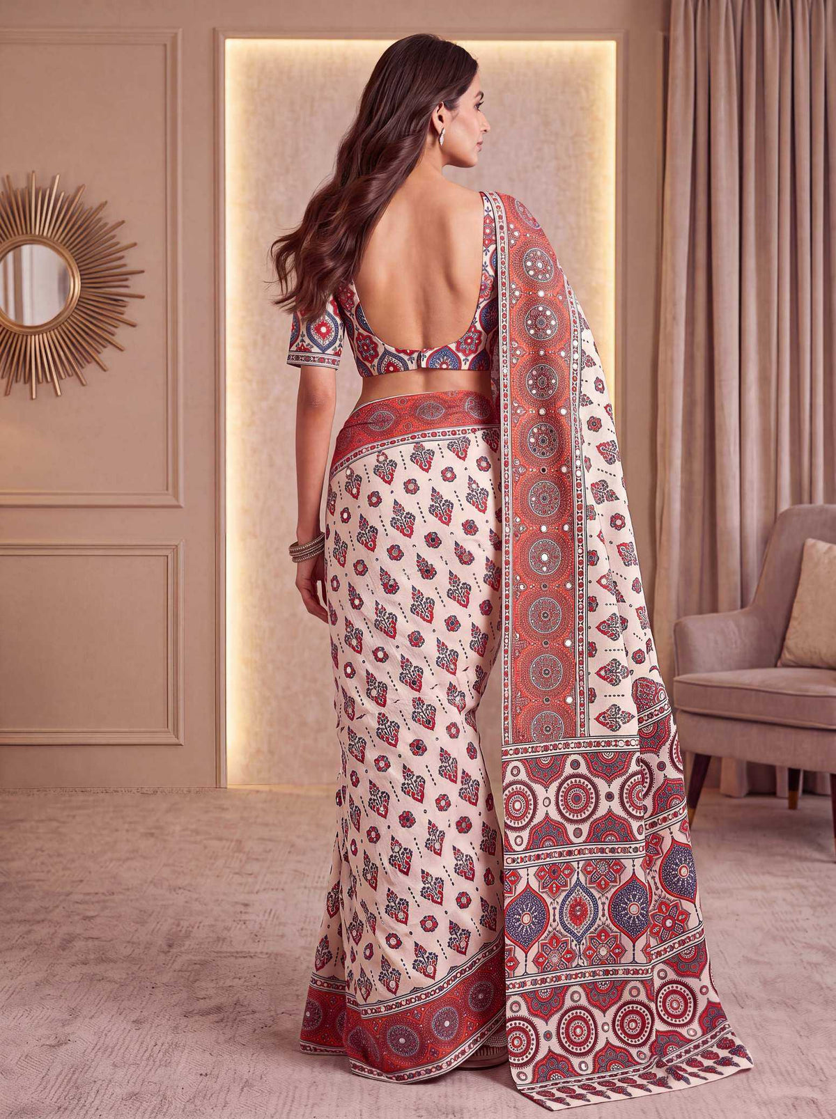 Crepe Silk Printed Saree