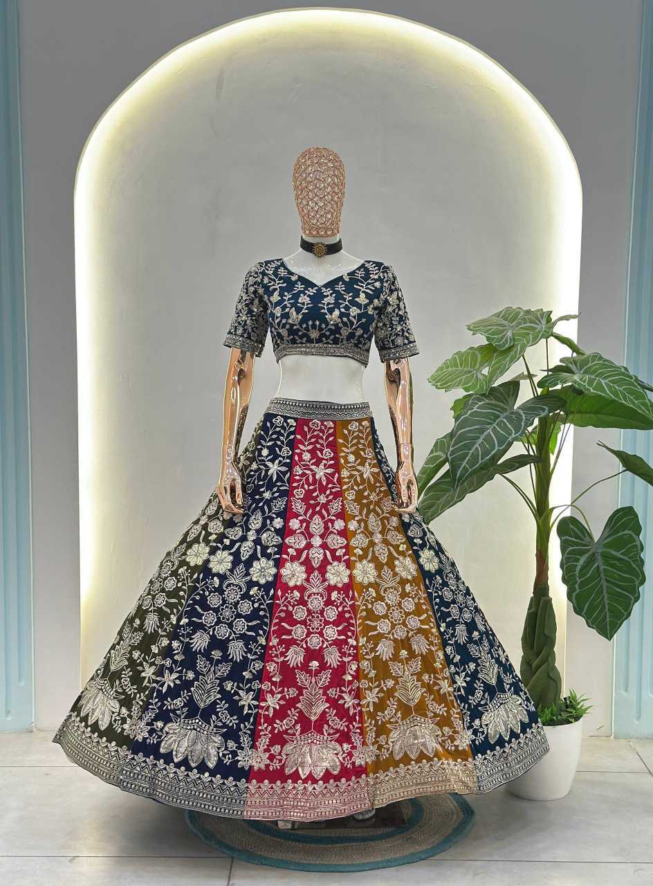 Faux Georgette Embroidered Lehenga