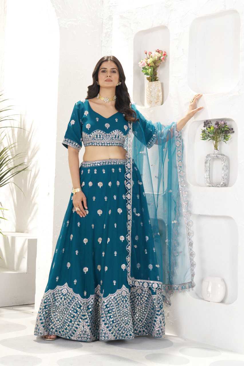 Butterfly Net Wedding Lehenga