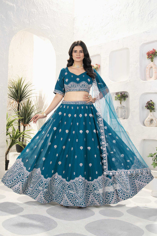 Butterfly Net Wedding Lehenga