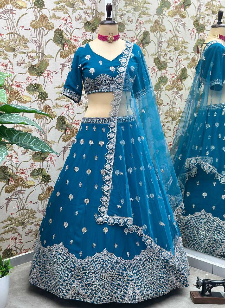 Butterfly Net Wedding Lehenga
