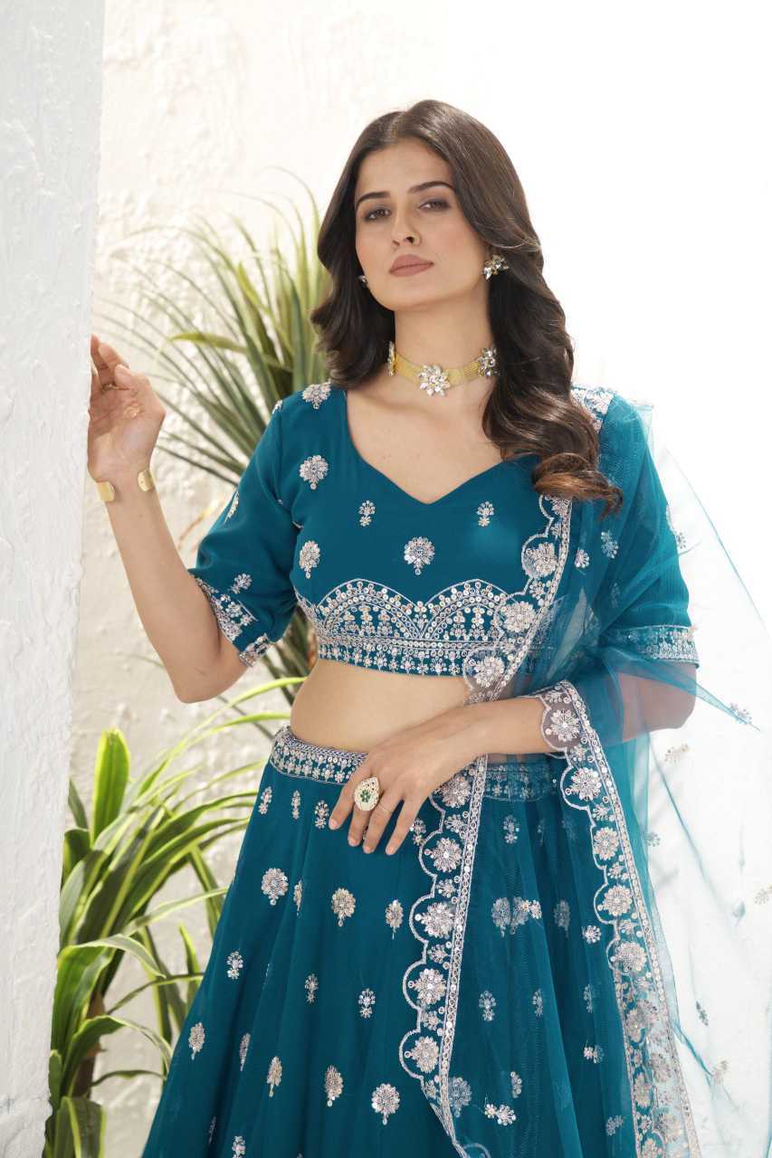 Butterfly Net Wedding Lehenga