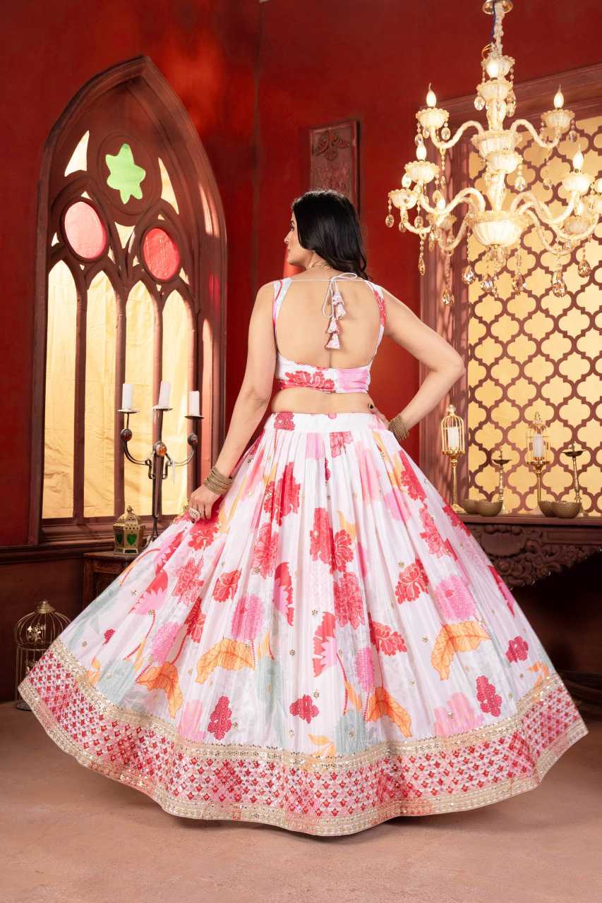 Chinon Silk Designer Lehenga