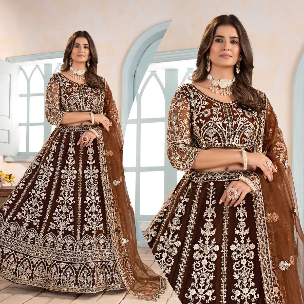 Net Designer Lehenga Choli