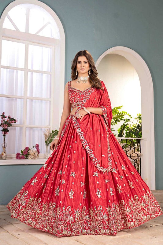 Chinon Embroidered Lehenga