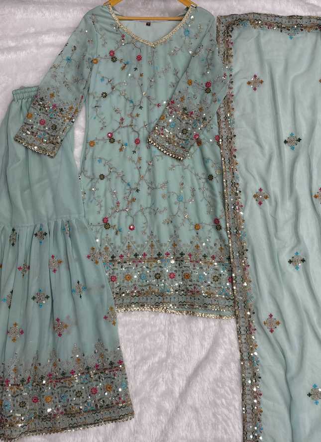 Faux Georgette Fancy Kurti