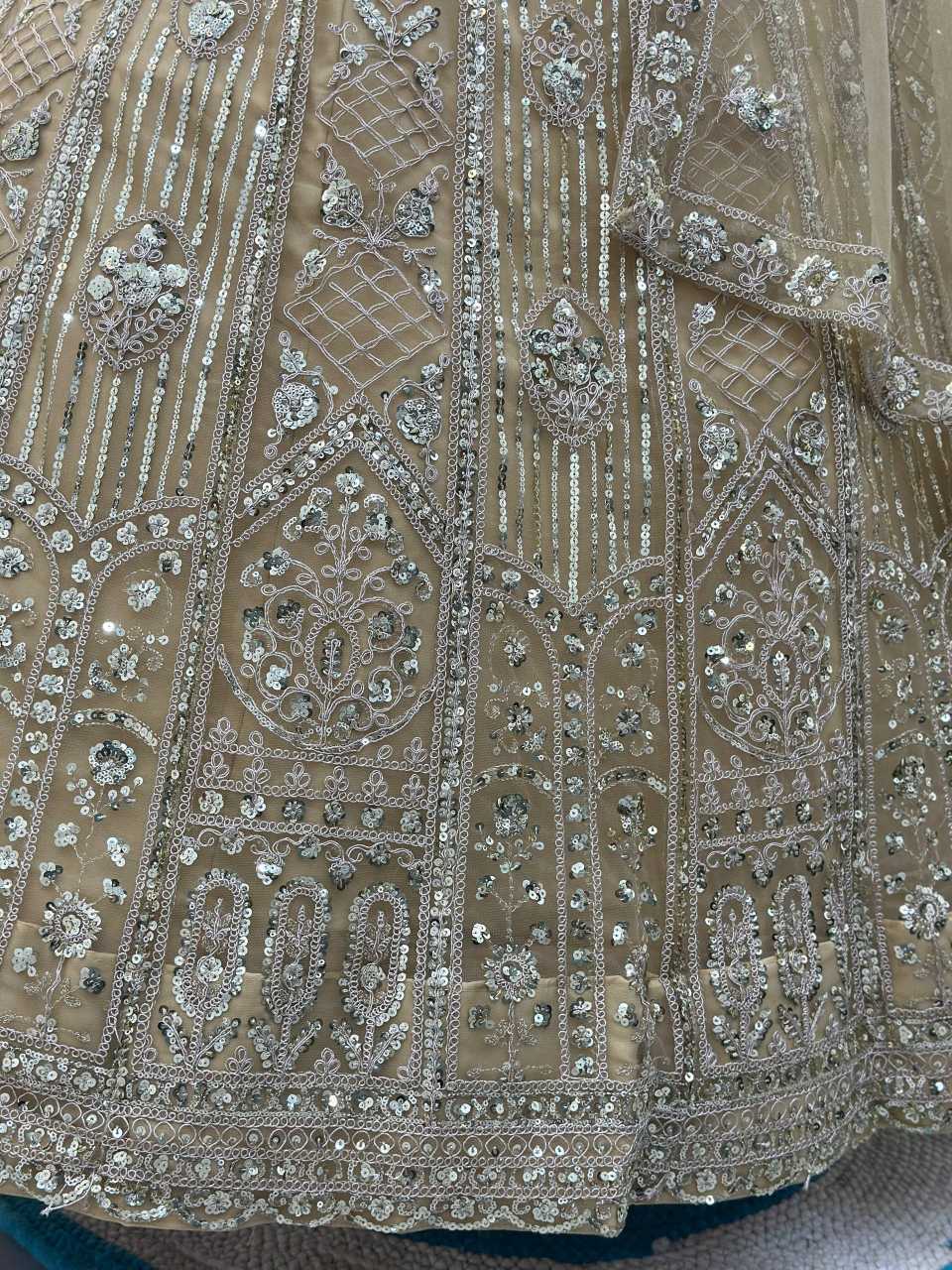Butterfly Net Embroidered Lehenga