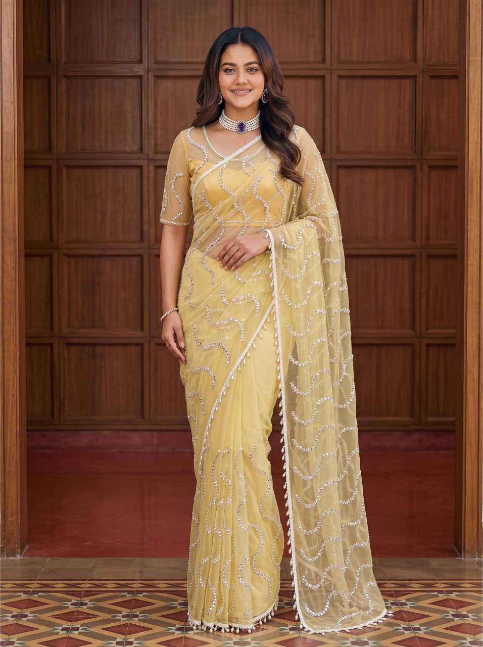 Net Saree
