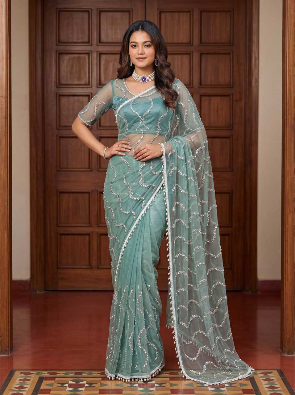 Net Saree