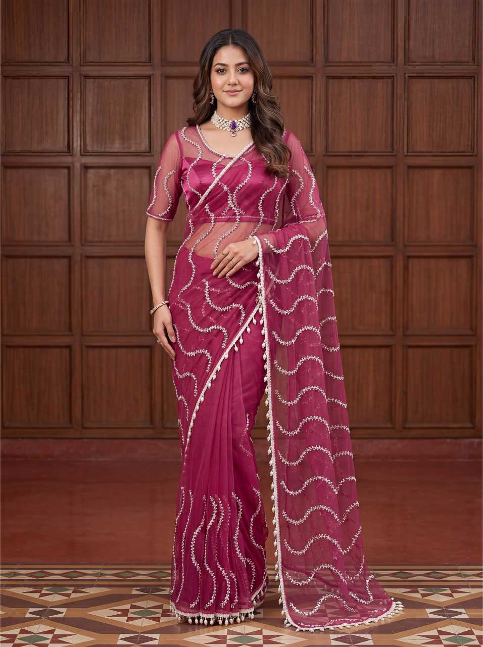 Net Saree