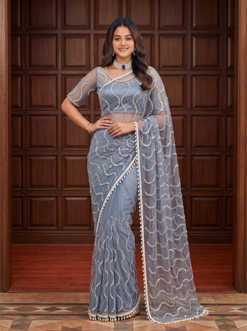 Net Saree