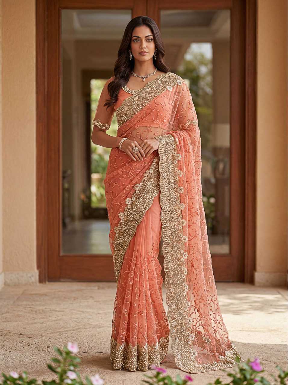 Net Saree