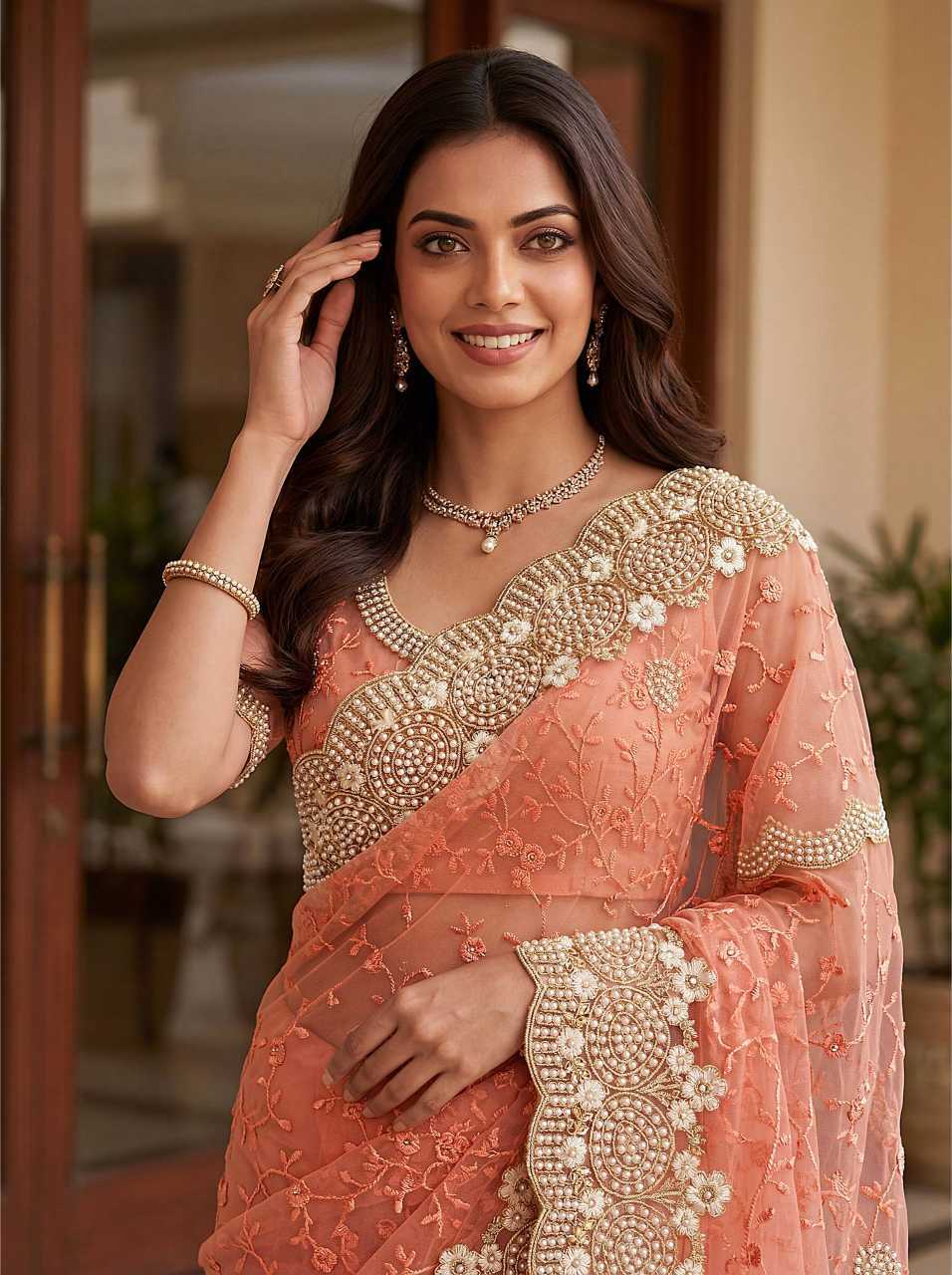 Net Saree