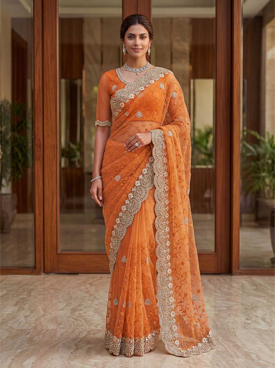 Net Saree