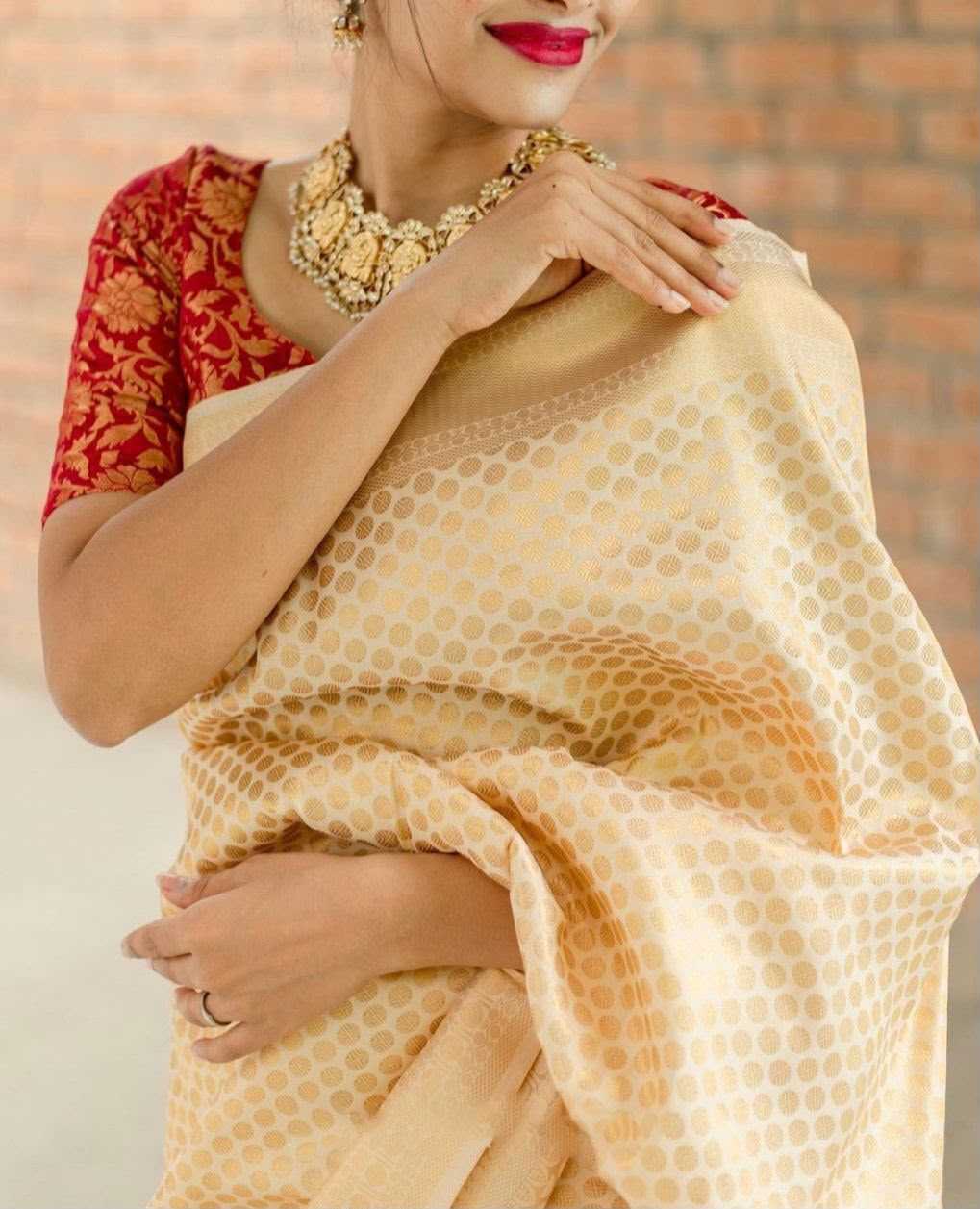 Lichi Silk Jacquard Saree