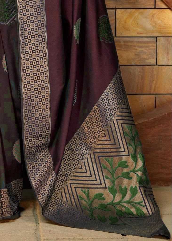 Lichi Silk Soft Saree in Black