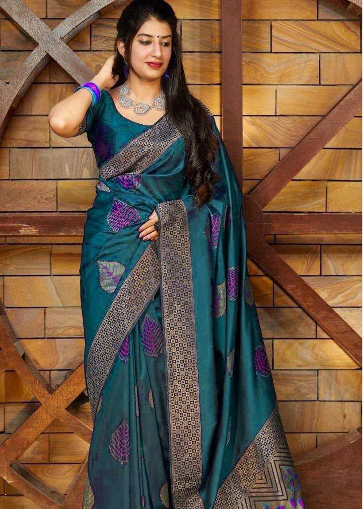 Lichi Silk Soft Saree in Black