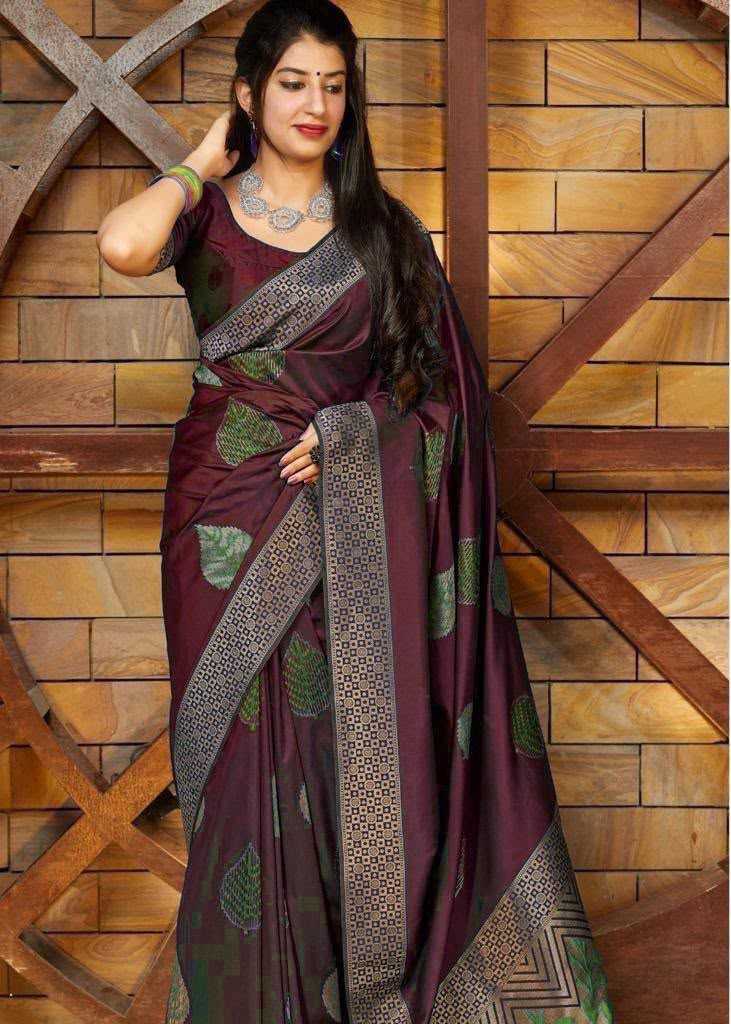 Lichi Silk Soft Saree in Black