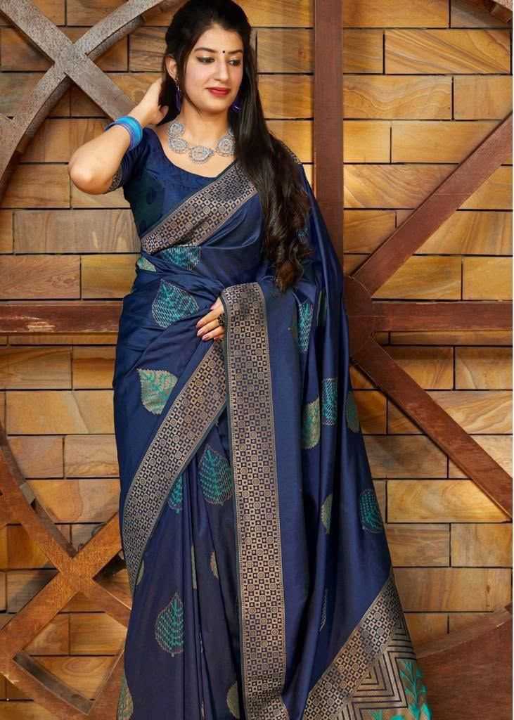 Lichi Silk Soft Saree in Black