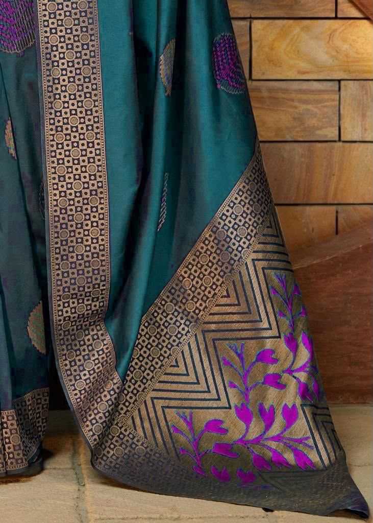 Lichi Silk Soft Saree in Black