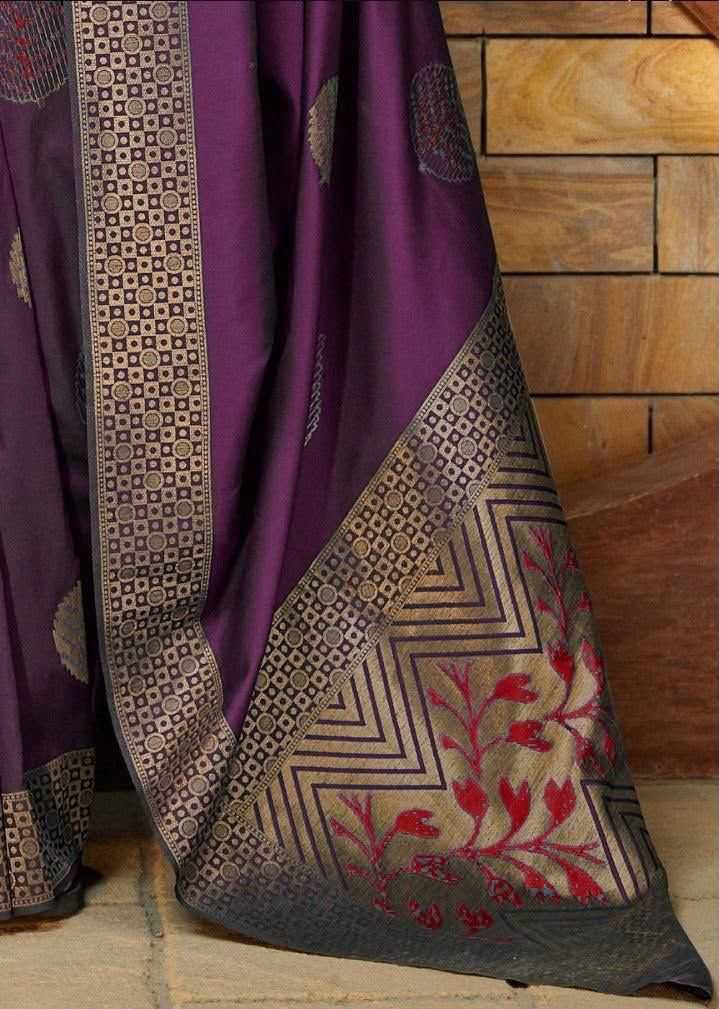 Lichi Silk Soft Saree in Black