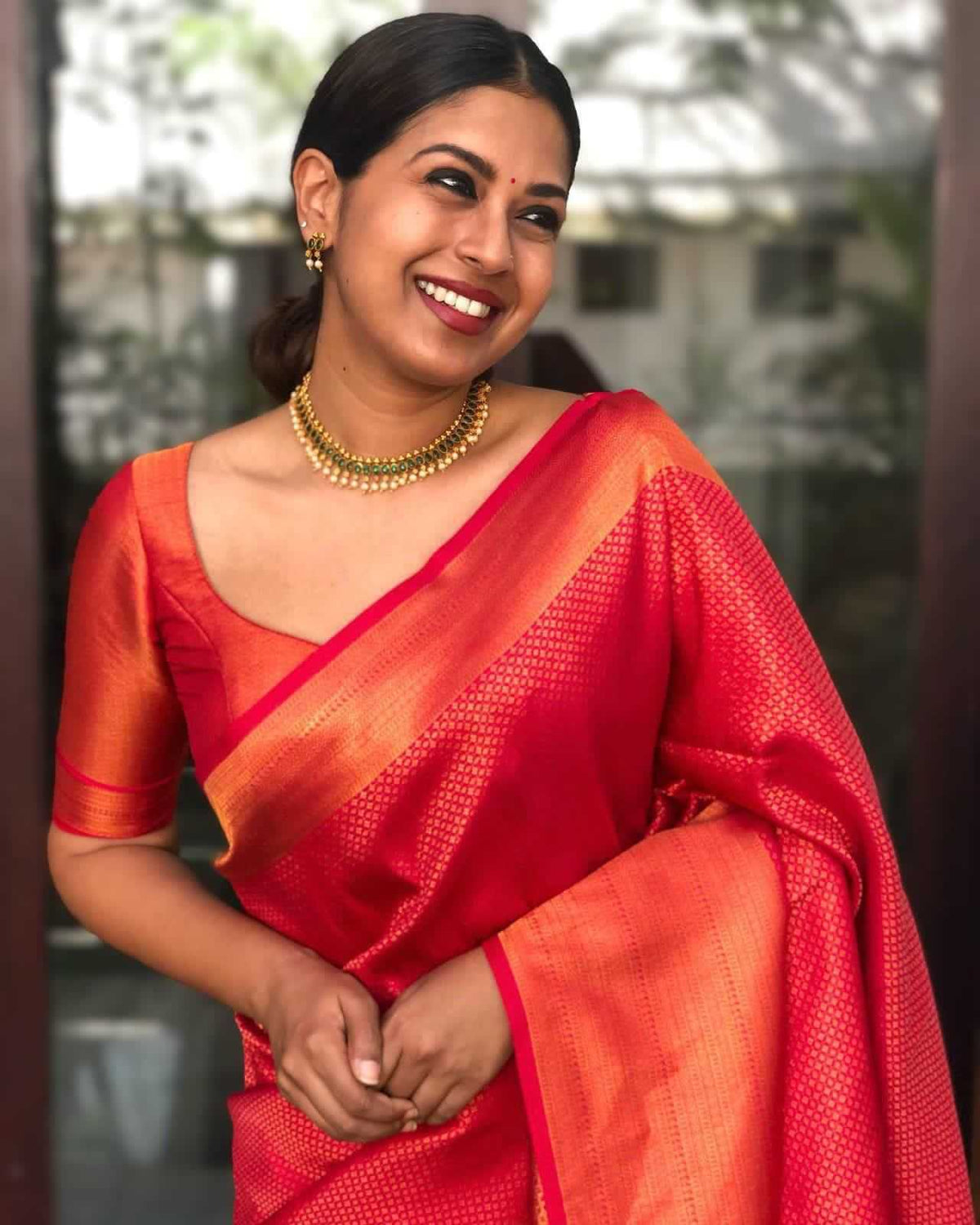 Lichi Silk Soft Saree in Lavender