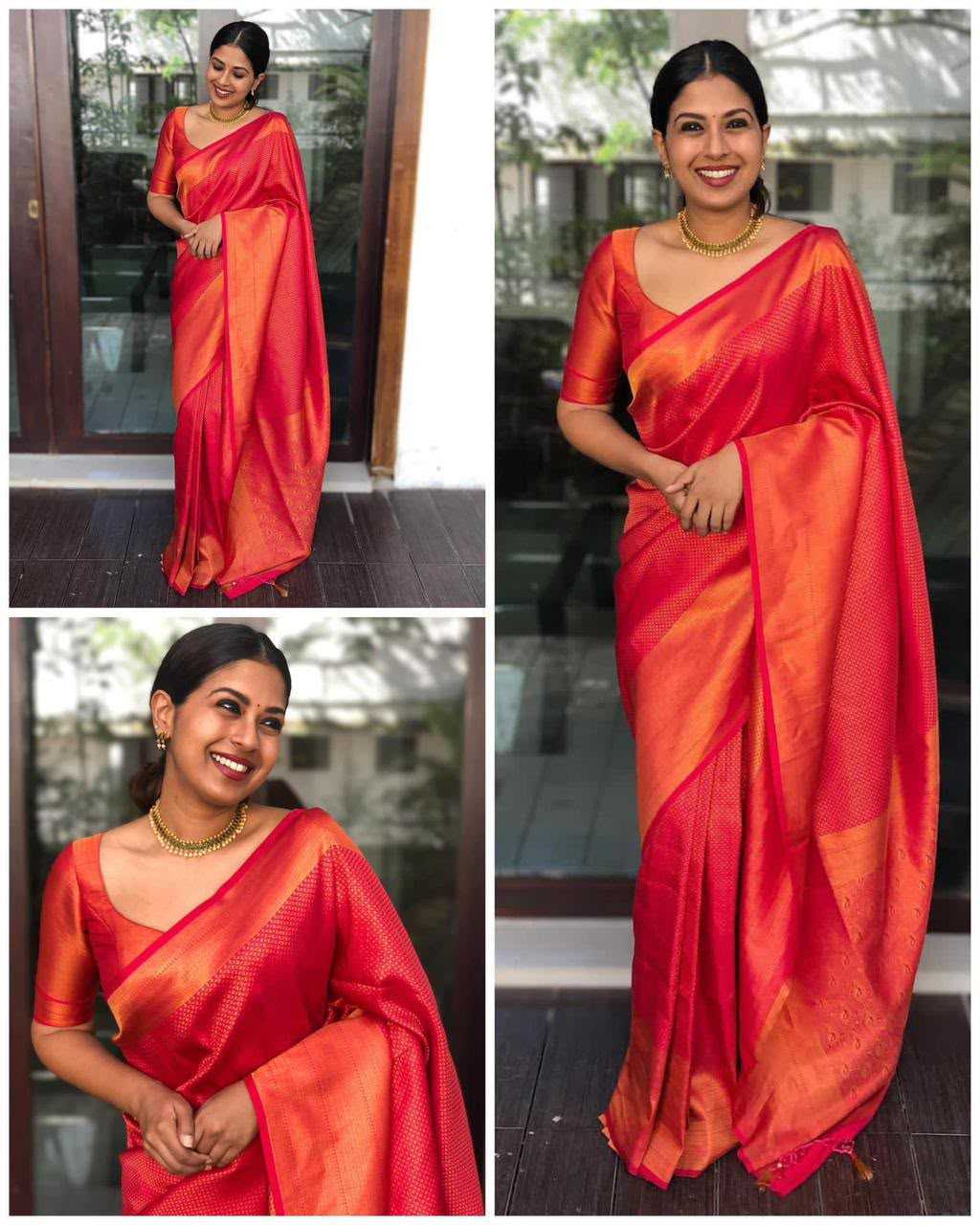 Lichi Silk Soft Saree in Lavender