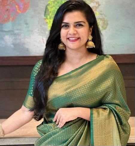 Lichi Silk Soft Saree in Rama
