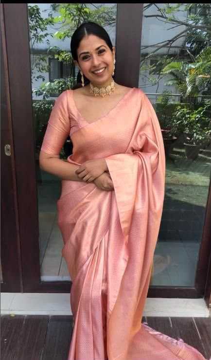 Lichi Silk Soft Saree in Rama