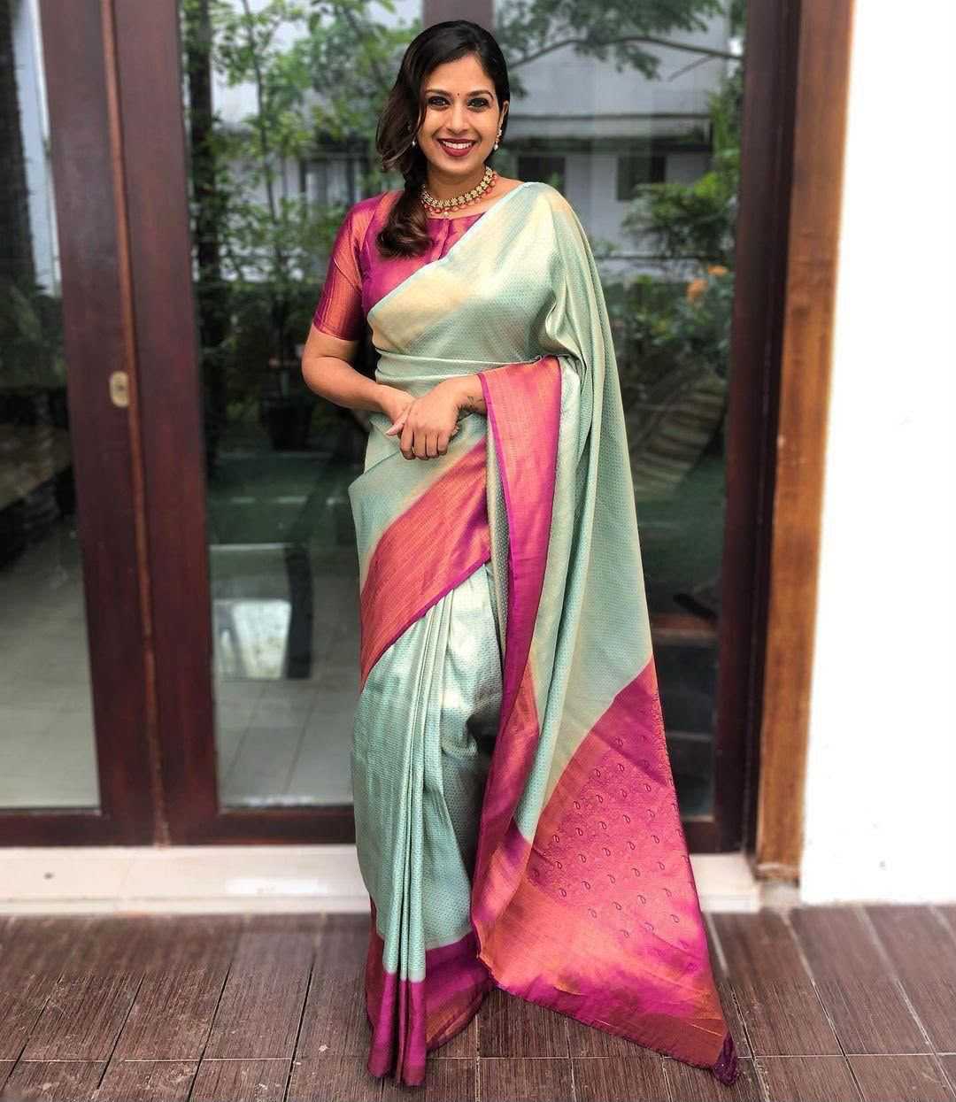 Lichi Silk Party Wear Saree