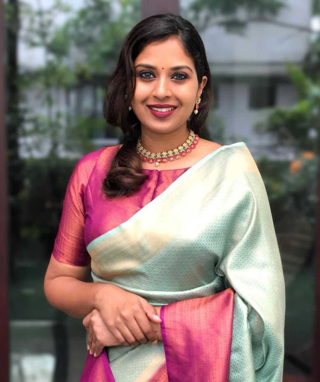 Lichi Silk Party Wear Saree