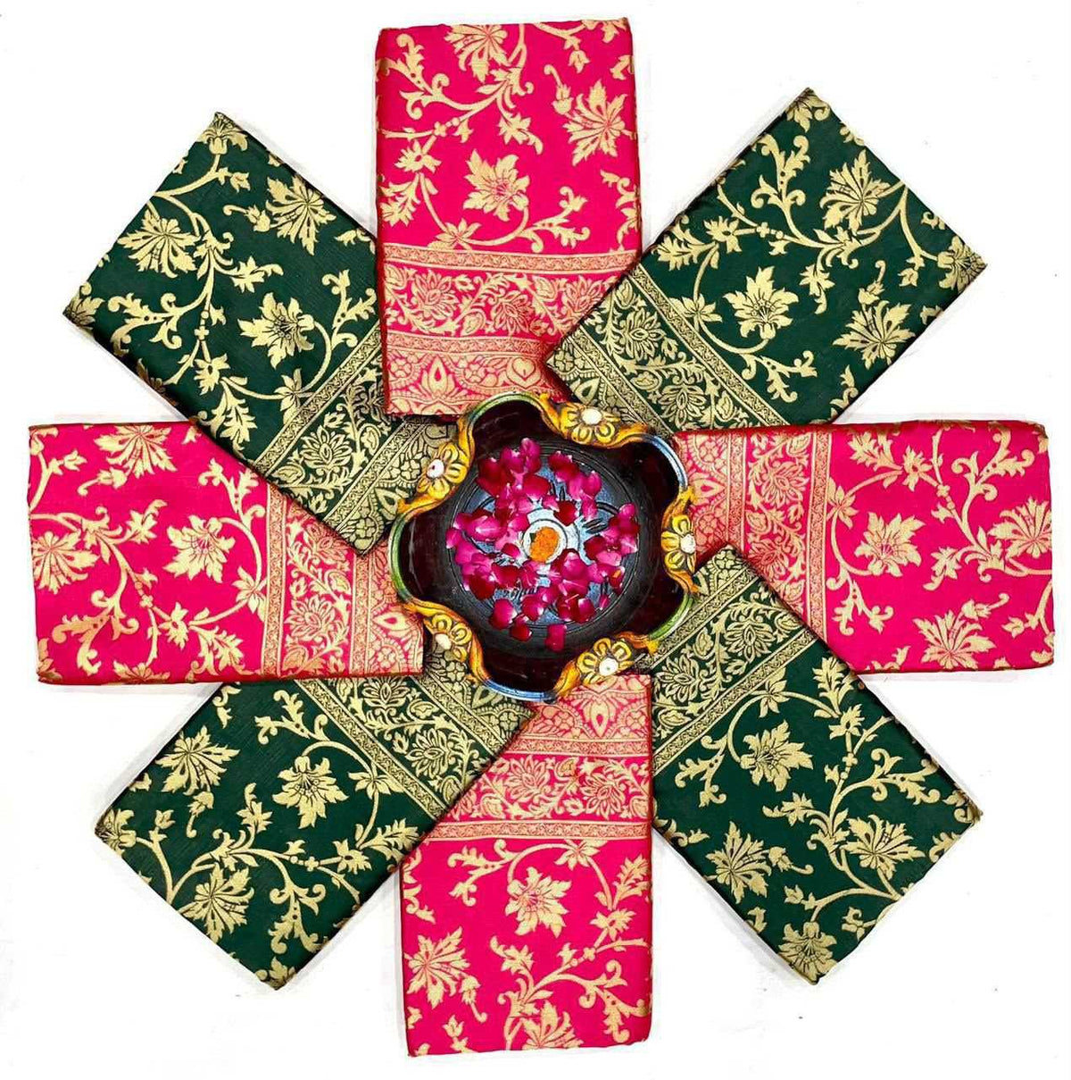 Lichi Silk Soft Saree in Rani