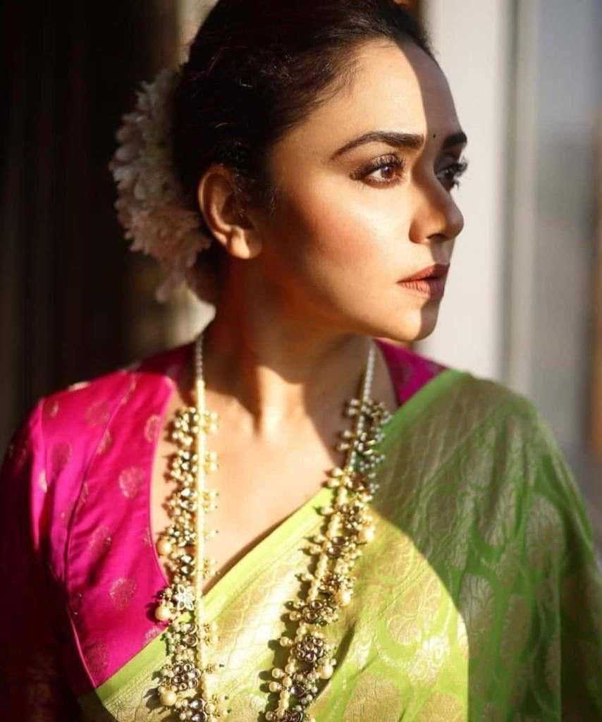 Lichi Silk Embroidered Saree