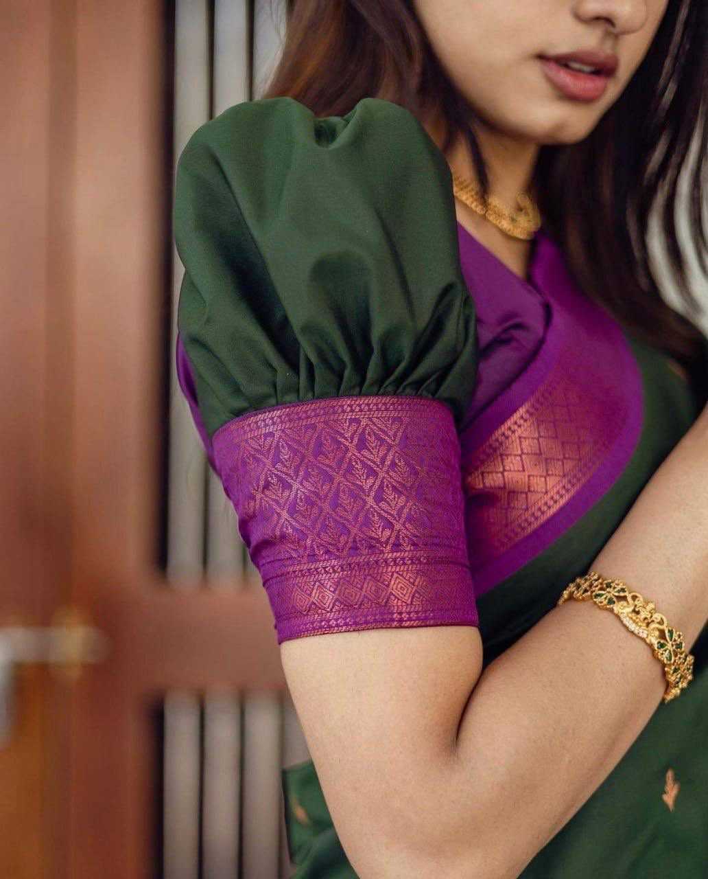 Lichi Silk Embroidered Saree