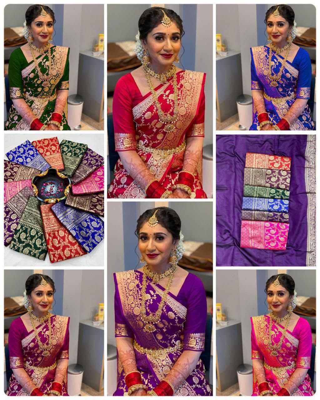 Lichi Silk Soft Saree in Pink