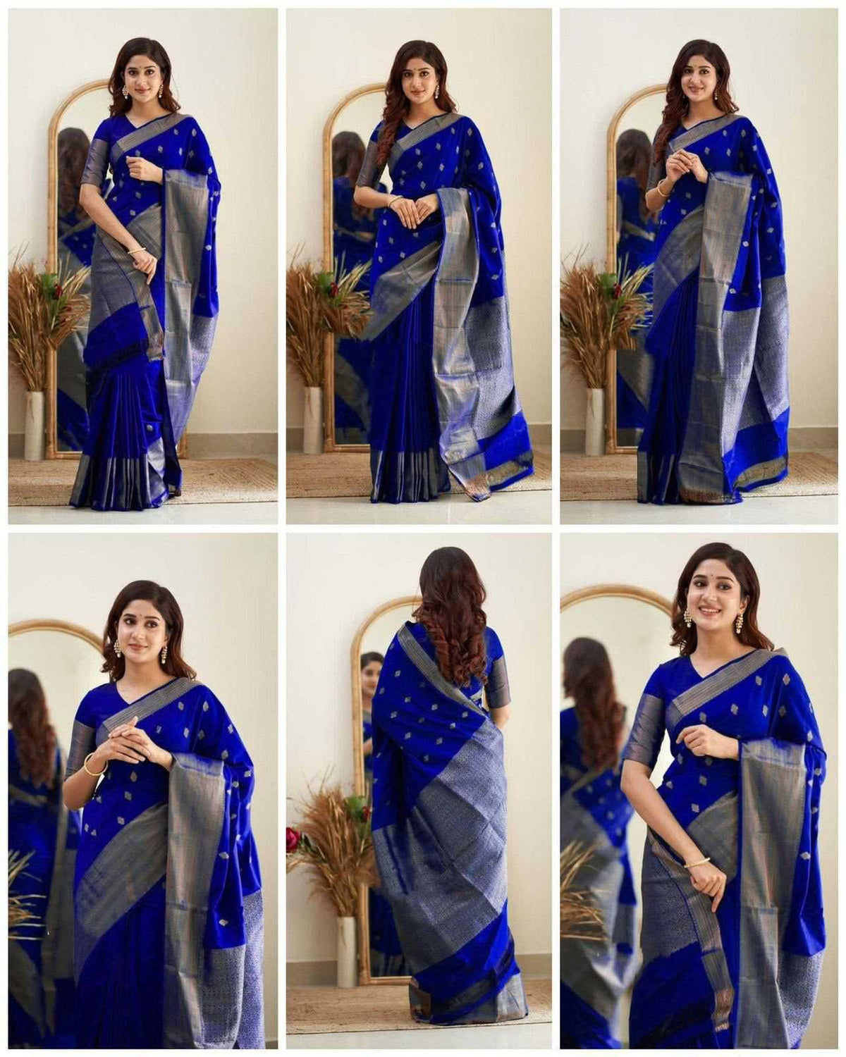 Lichi Silk Soft Saree in Red