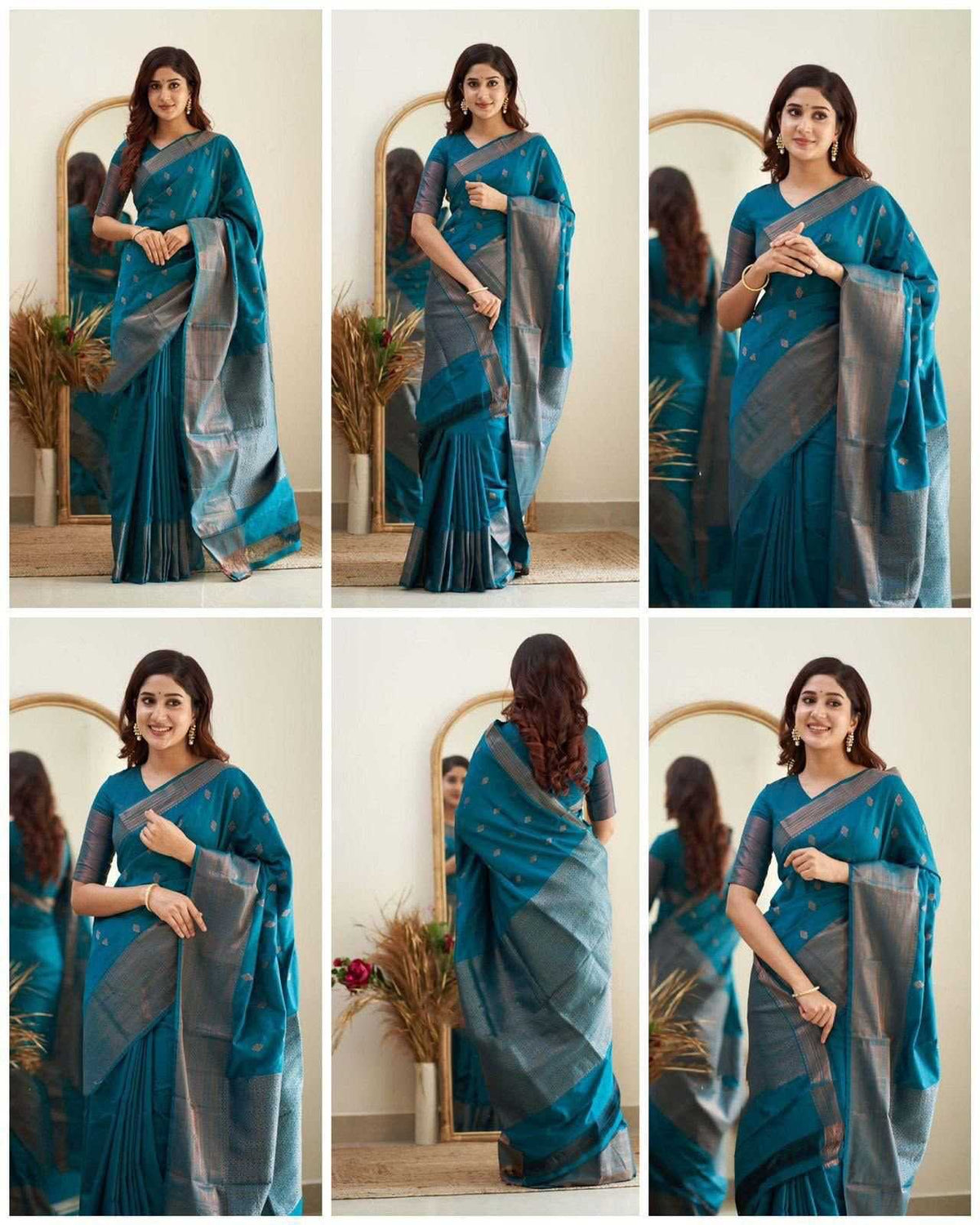 Lichi Silk Soft Saree in Red