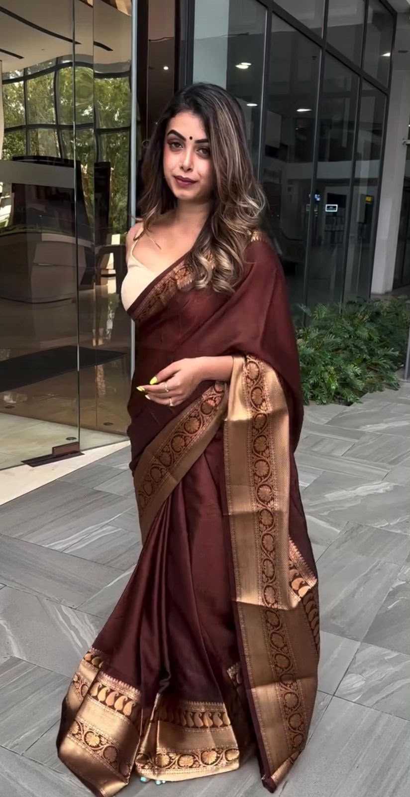 Lichi Silk Jacquard Saree