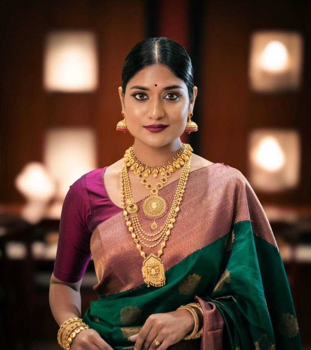 Lichi Silk Party Wear Saree