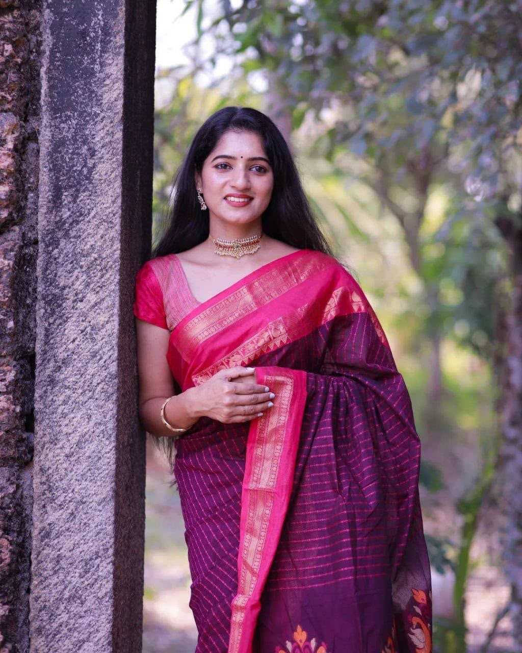Soft Silk Jacquard Saree