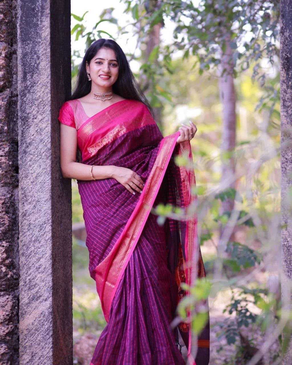 Soft Silk Jacquard Saree