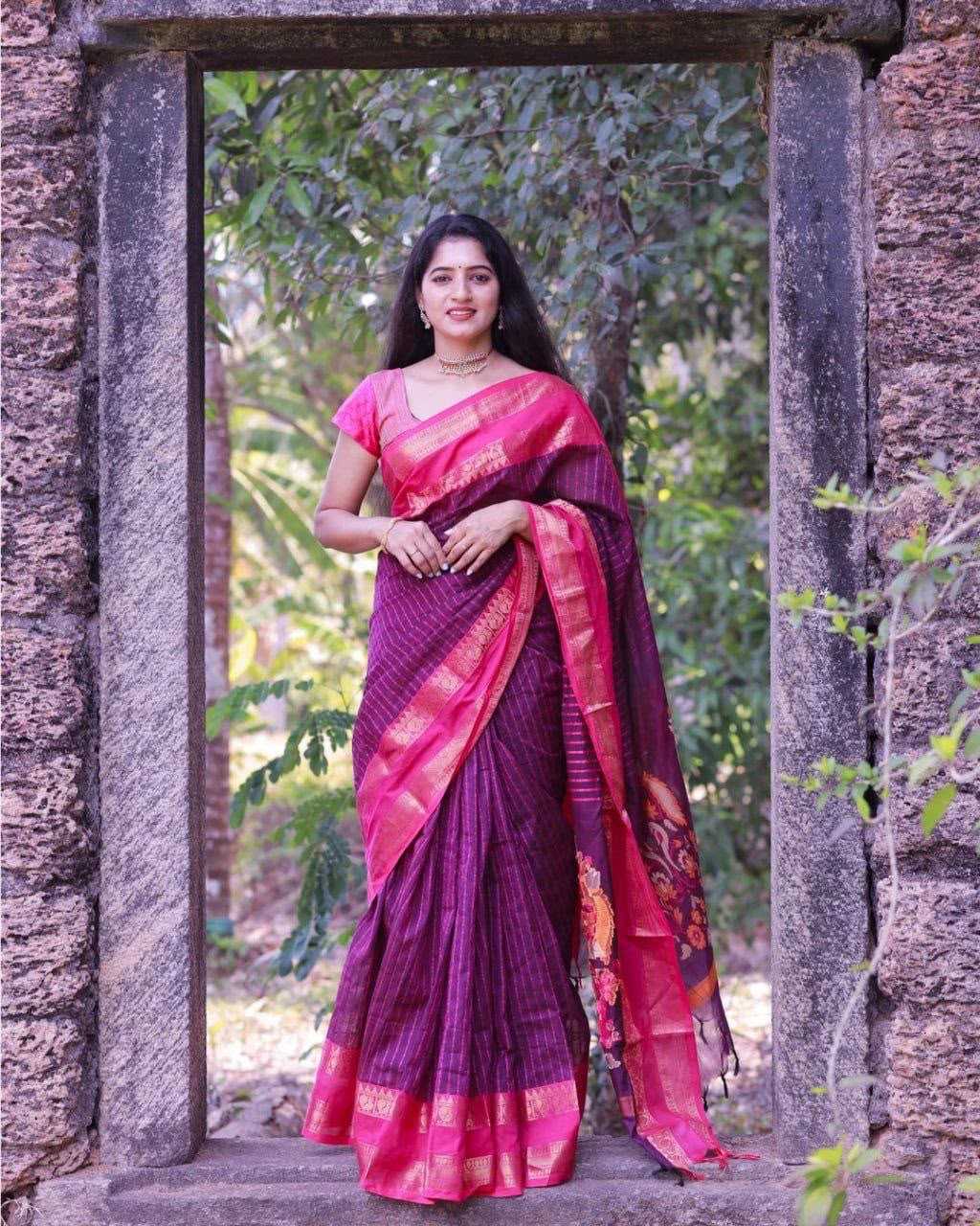 Soft Silk Jacquard Saree